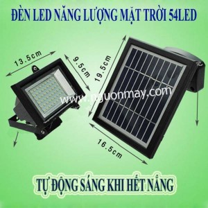 Đèn Cảm Ứng Chống Trộm Tự Động Năng Lượng Mặt Trời 54 LED