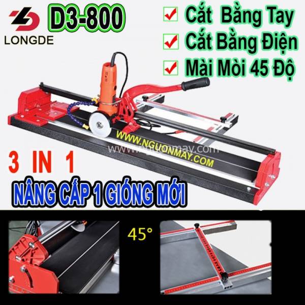 Bàn Cắt Gạch, Máy Cắt Gạch Bằng Tay Và Điện Đa Năng D3-80 Cm