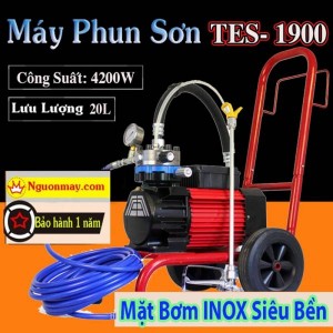 Máy Phun Sơn Nước Bơm Inox TES-1900-4200W